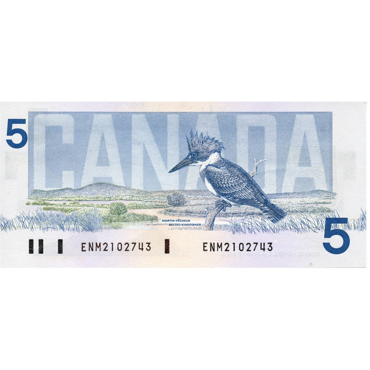 BC-56a 1986 Canada $5 Crow-Bouey, ENM, AU-UNC