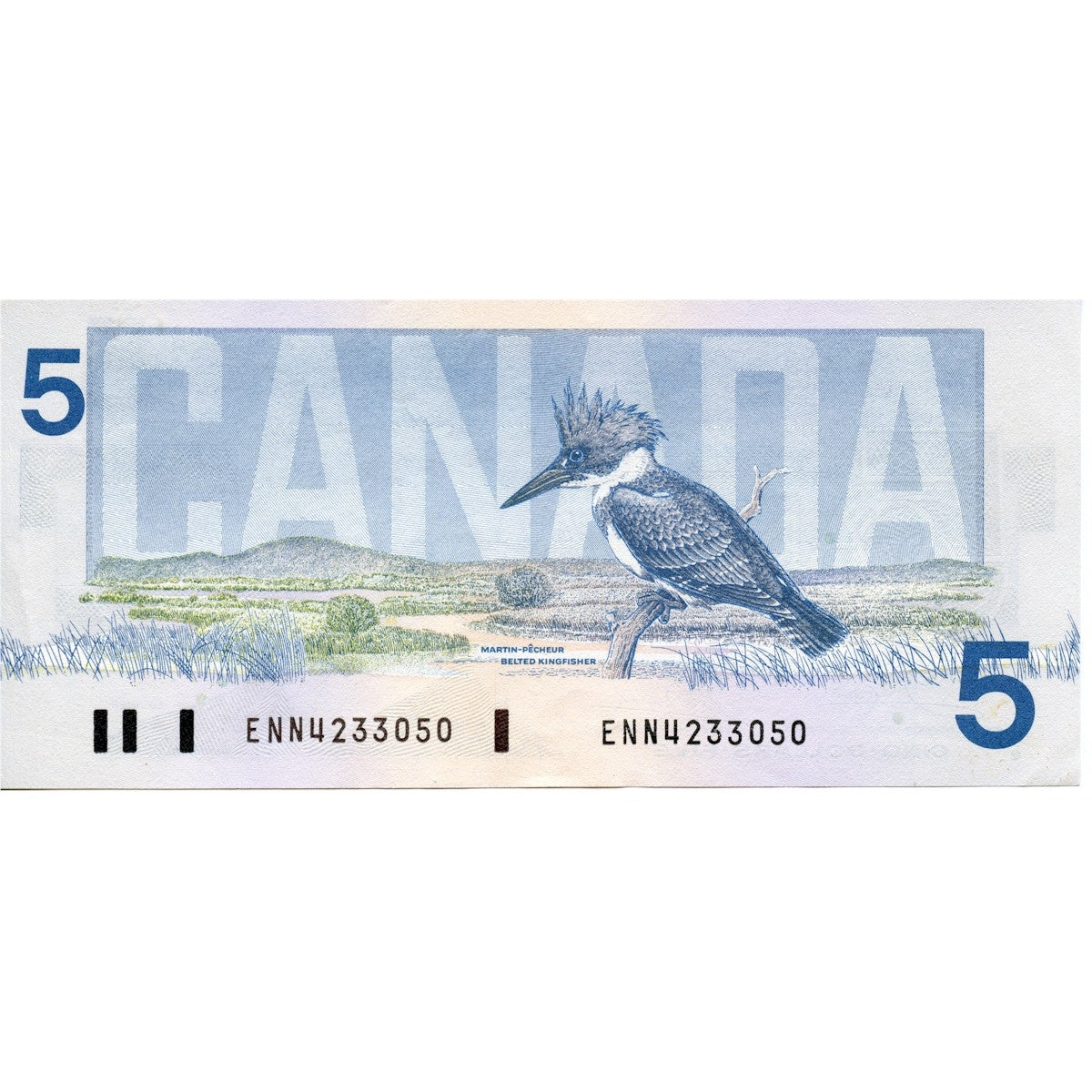 BC-56a 1986 Canada $5 Crow-Bouey, ENN, AU-UNC