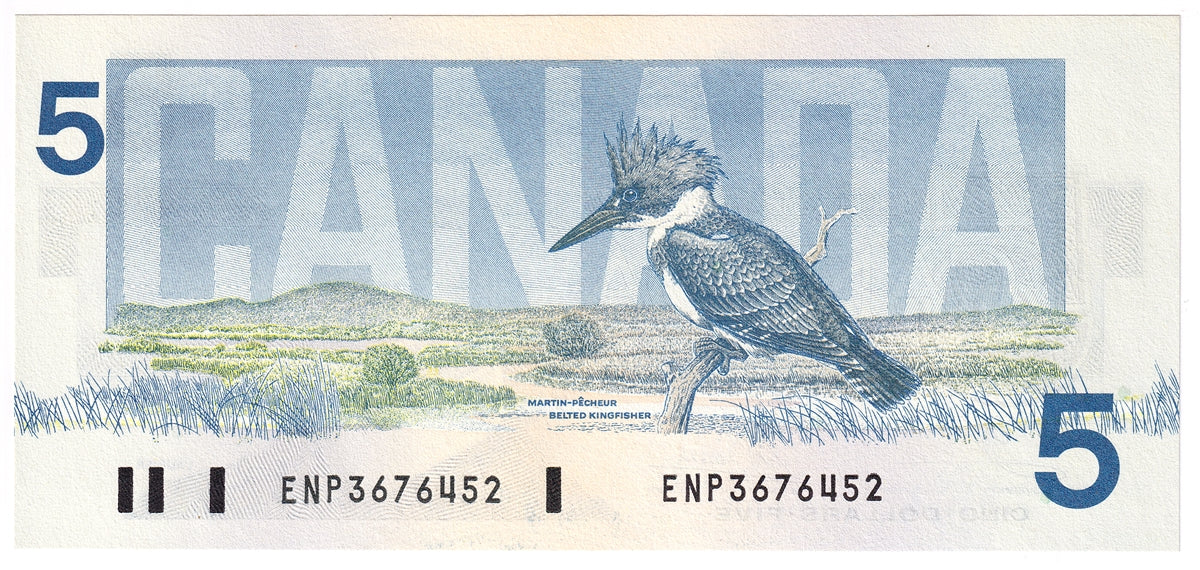BC-56a 1986 Canada $5 Crow-Bouey, ENP, CUNC