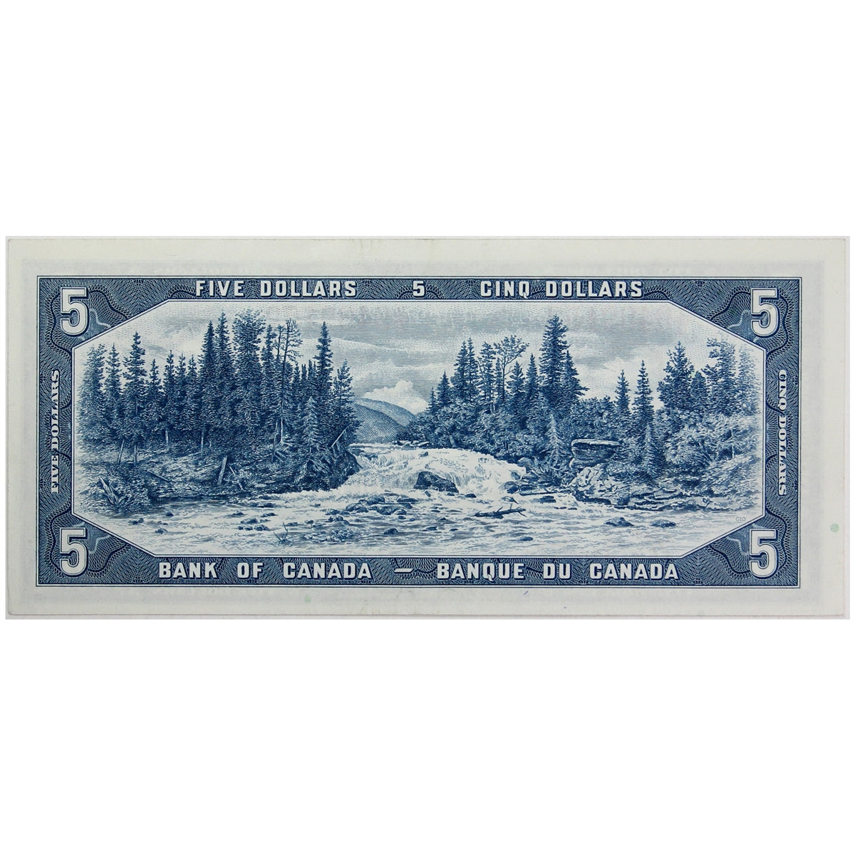 BC-39a-i 1954 Canada $5 Beattie-Coyne, X/C, AU-UNC (AU55)