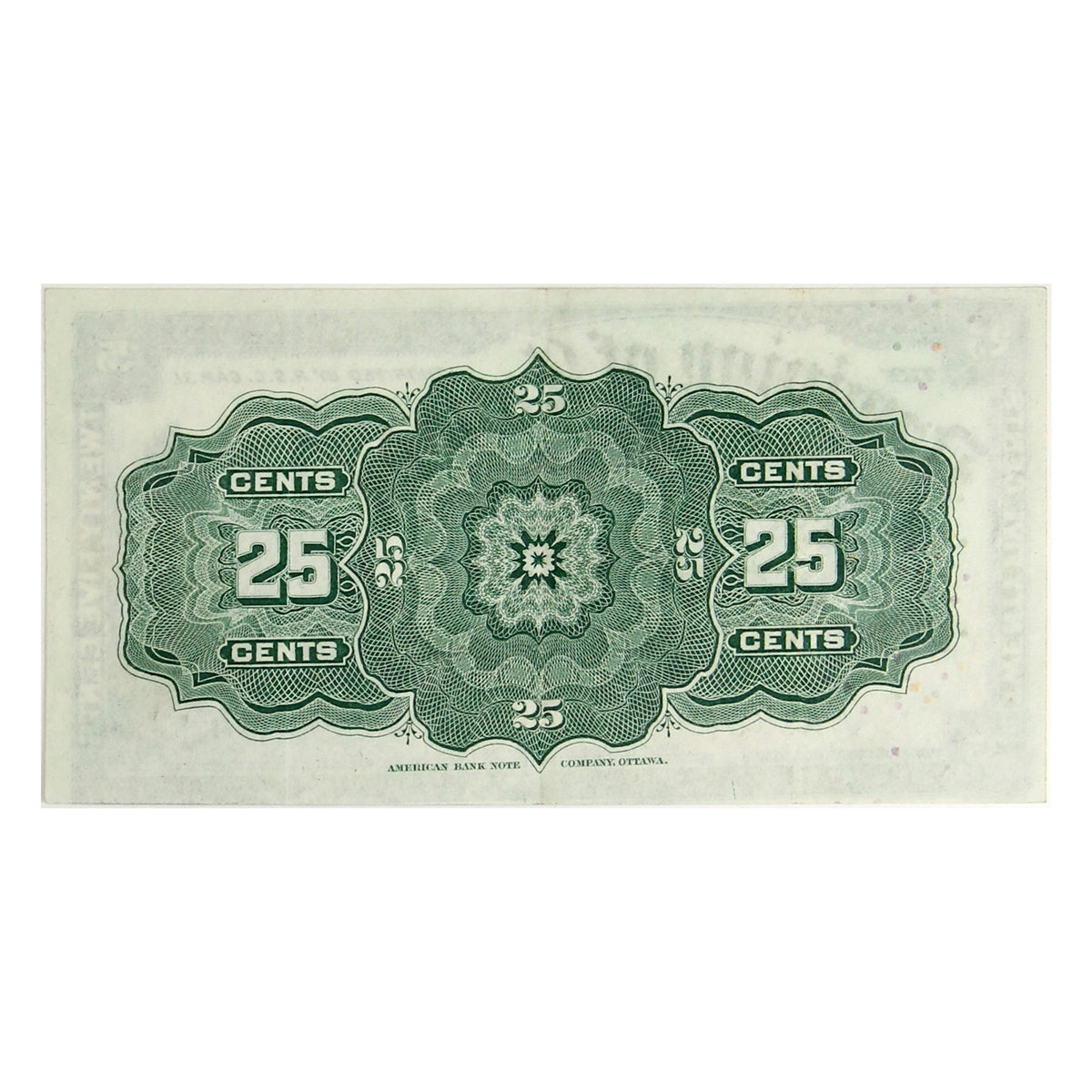 DC-15a 1900 Dominion 25-cent Shinplaster, Courtney, Extra Fine (EF40)