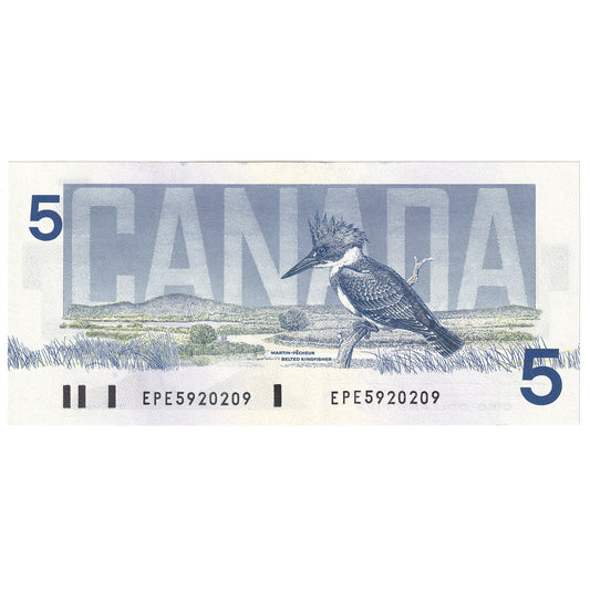 BC-56b 1986 Canada $5 Thiessen-Crow, EPE, CUNC