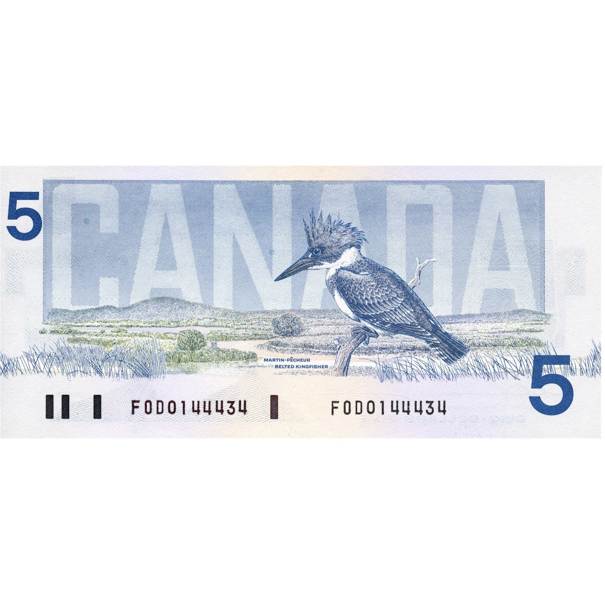 BC-56b 1986 Canada $5 Thiessen-Crow, FOD, Choice Uncirculated (CUNC63)