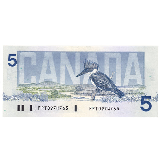 BC-56b 1986 Canada $5 Thiessen-Crow, FPT, CUNC