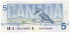 BC-56b 1986 Canada $5 Thiessen-Crow, GNA, CUNC