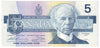 BC-56b 1986 Canada $5 Thiessen-Crow, GNA, CUNC
