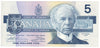 BC-56b 1986 Canada $5 Thiessen-Crow, GNB, CUNC