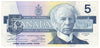 BC-56b 1986 Canada $5 Thiessen-Crow, GND, CUNC