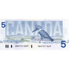 BC-56b 1986 Canada $5 Thiessen-Crow, GNH, CUNC