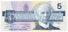 BC-56b 1986 Canada $5 Thiessen-Crow, GNM, CUNC