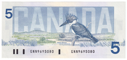 BC-56b 1986 Canada $5 Thiessen-Crow, GNN, UNC