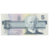 BC-56bA 1986 Canada $5 Thiessen-Crow, ENX, AU-UNC