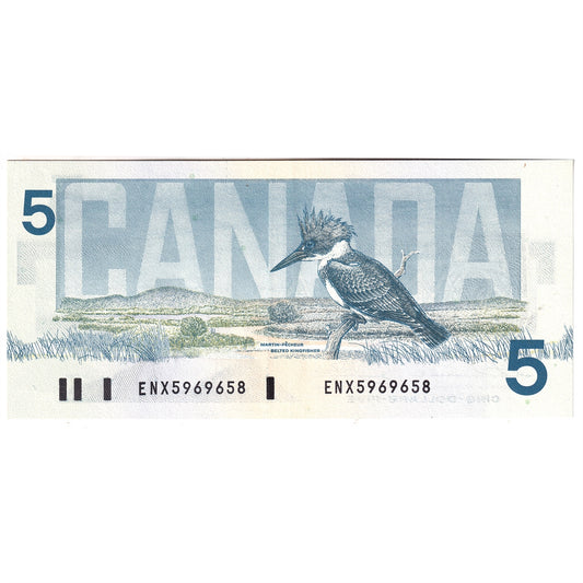 BC-56bA 1986 Canada $5 Thiessen-Crow, ENX, EF-AU
