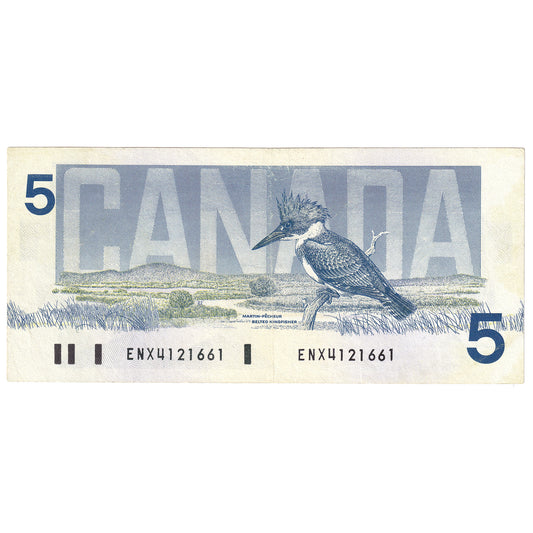 BC-56bA 1986 Canada $5 Thiessen-Crow, ENX, VF