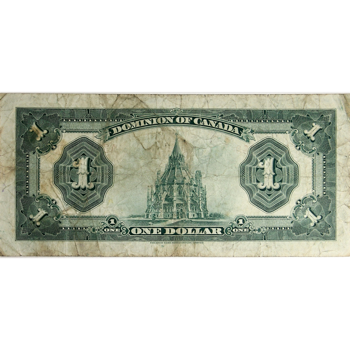 DC-25h 1923 Dominion $1 McCavour-Saunders, Blue Seal, Group 2, Series A, F-VF (F15)