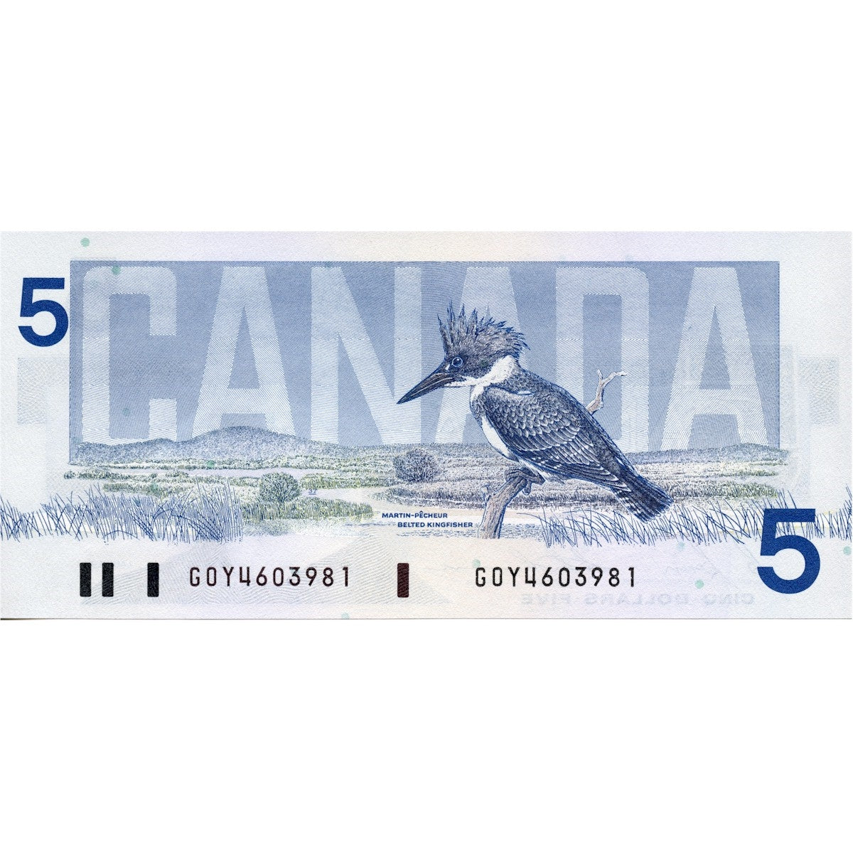 BC-56c 1986 Canada $5 Bonin-Thiessen, GOY, UNC