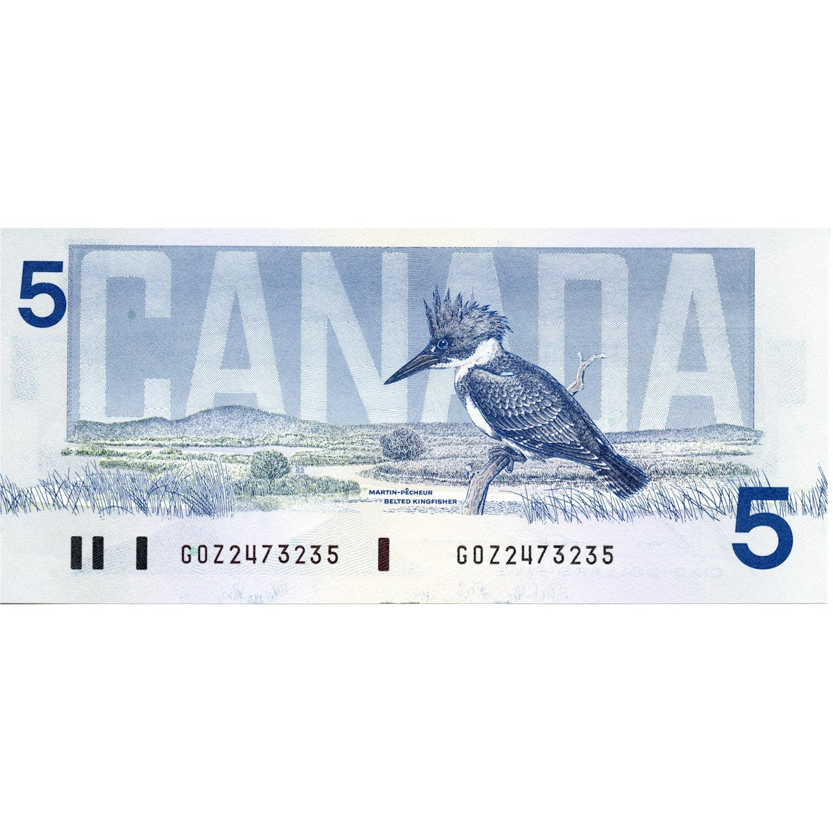 BC-56c 1986 Canada $5 Bonin-Thiessen, GOZ, Choice Uncirculated (CUNC63)