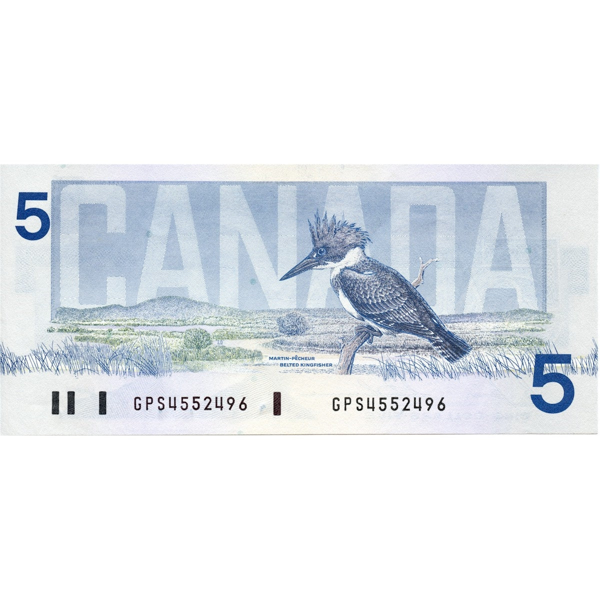 BC-56c 1986 Canada $5 Bonin-Thiessen, GPS, circ