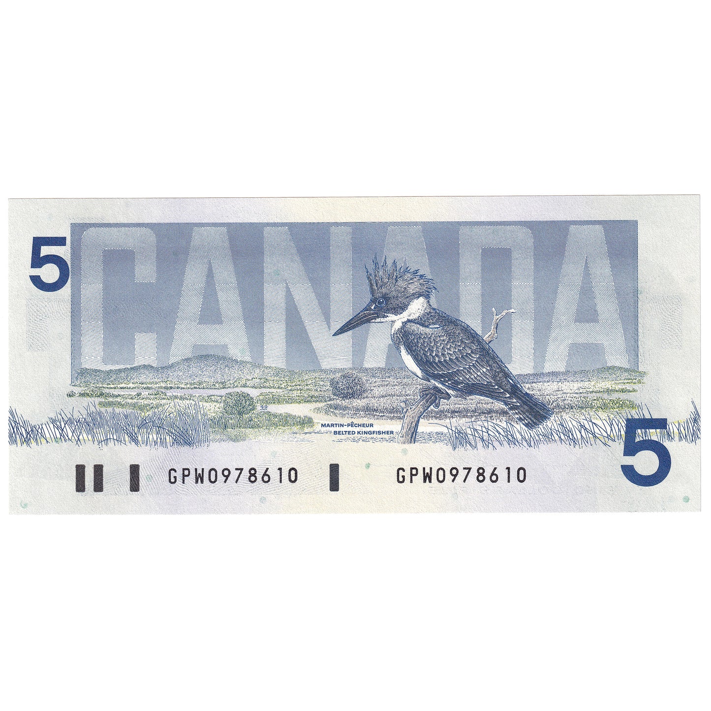 BC-56c 1986 Canada $5 Bonin-Thiessen, GPW, UNC