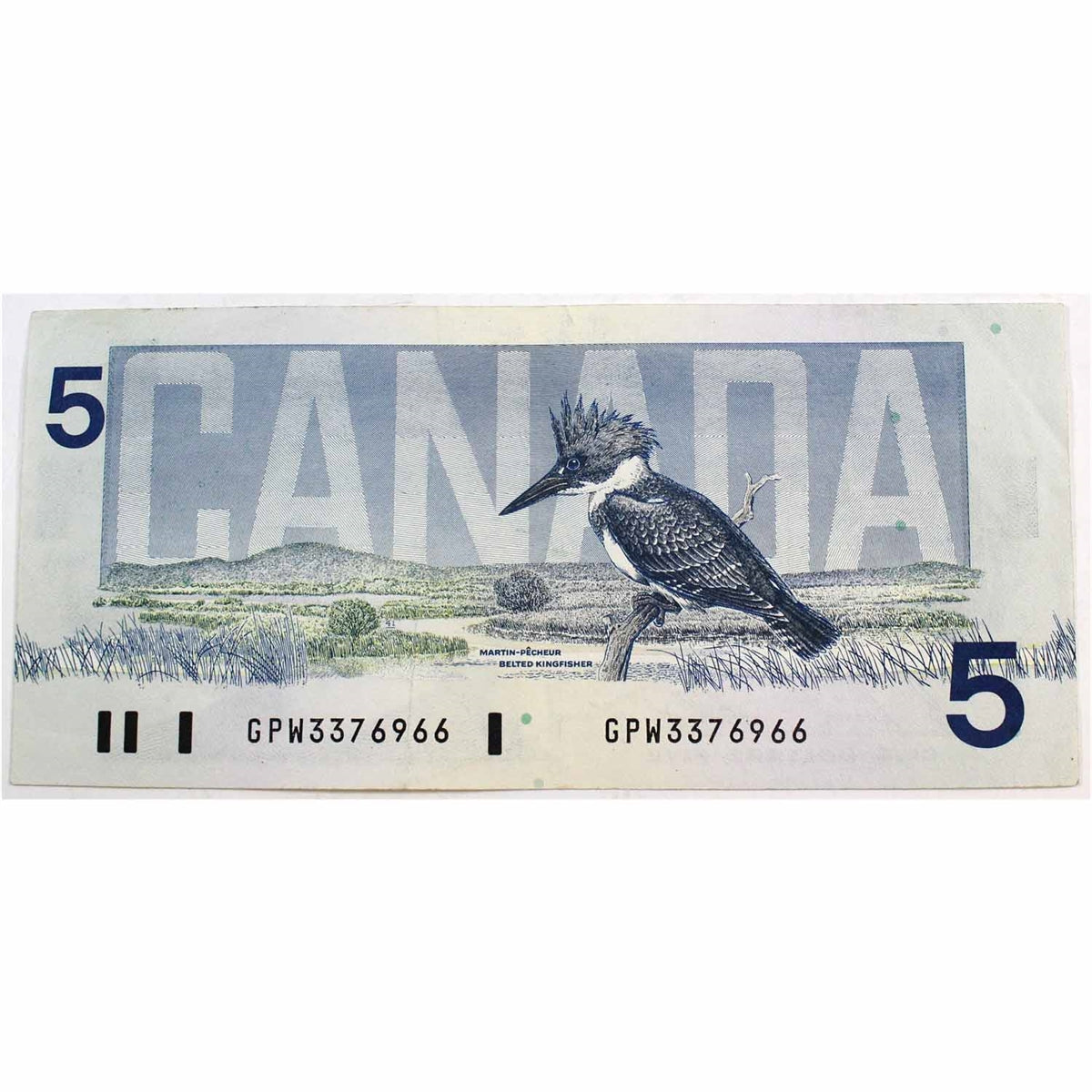 BC-56c 1986 Canada $5 Bonin-Thiessen, GPW, VF-EF