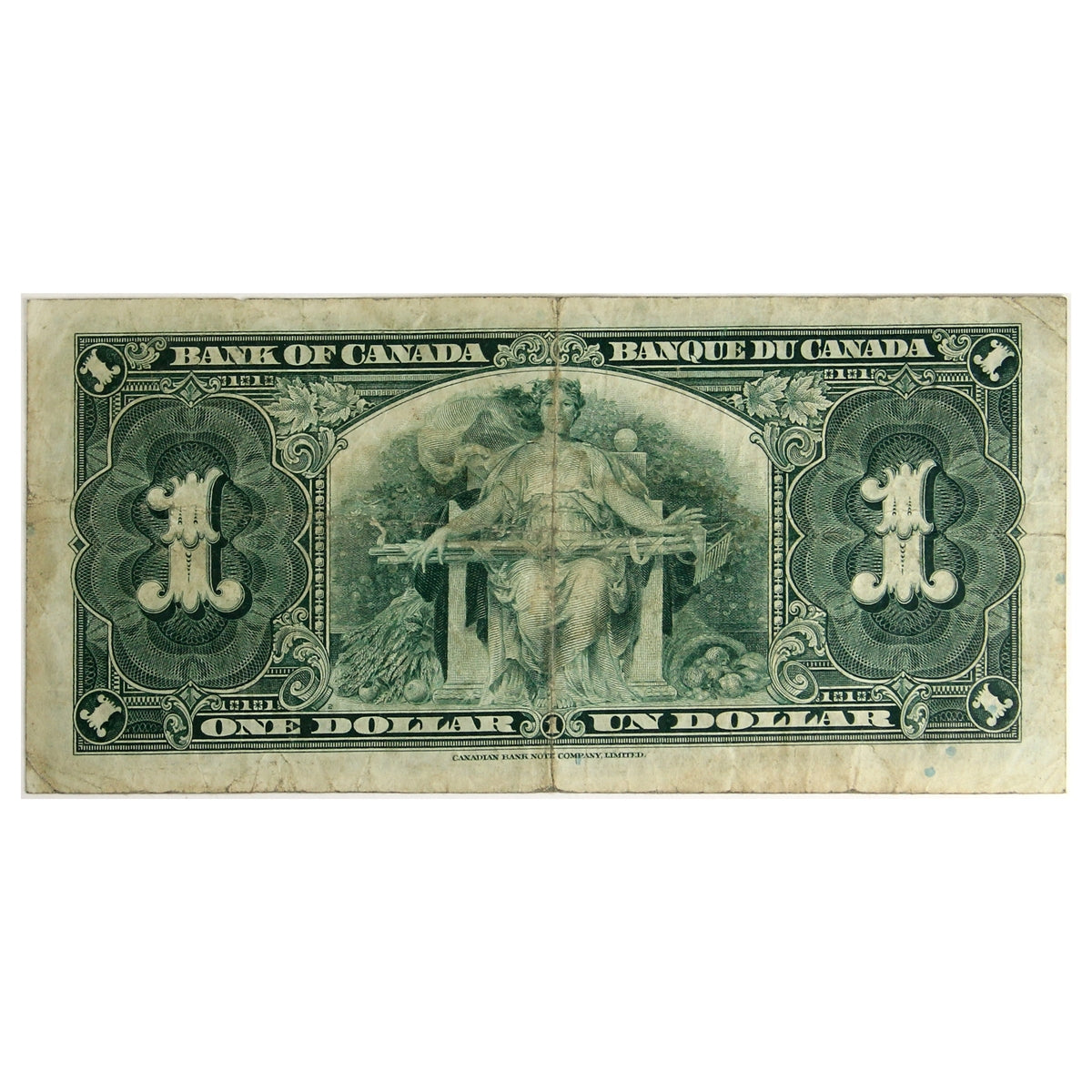 BC-21c 1937 Canada $1 Gordon-Towers, L/A, Fine (F12)