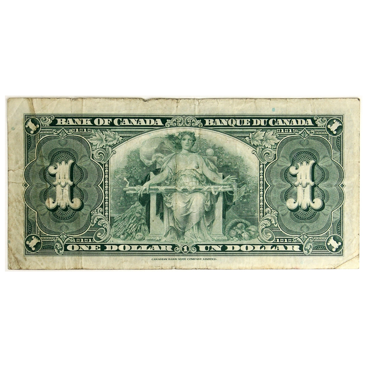 BC-21c 1937 Canada $1 Gordon-Towers, U/A, Fine (F12)
