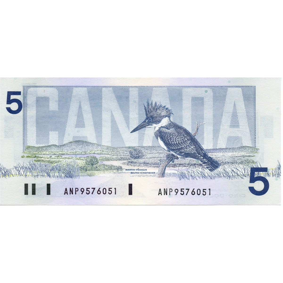BC-56e-i 1986 Canada $5 Knight-Dodge, ANP, circ