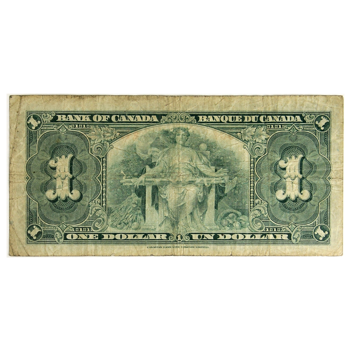 BC-21c 1937 Canada $1 Gordon-Towers, X/A, Circ