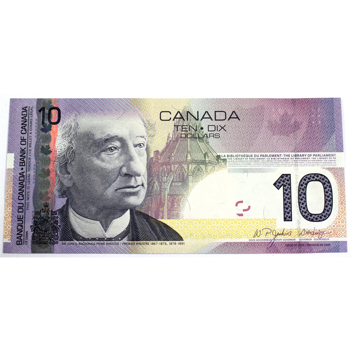BC-68a 2007 Canada $10 Jenkins-Dodge, BTN, Choice Uncirculated (CUNC63)