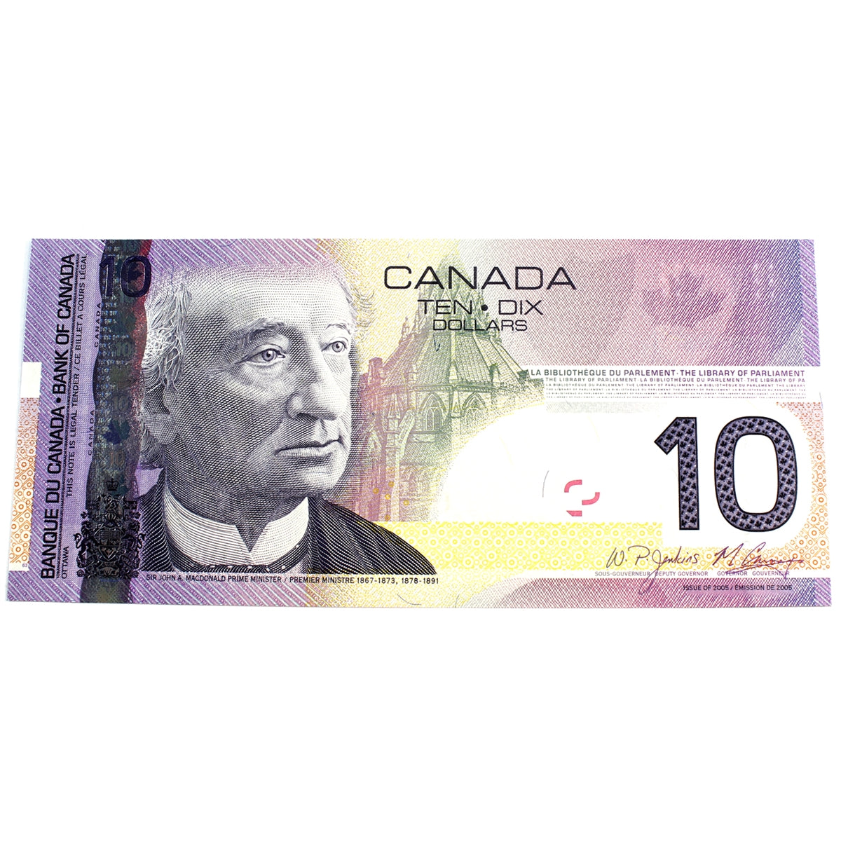 BC-68b 2008 Canada $10 Jenkins-Carney, BFC, CUNC
