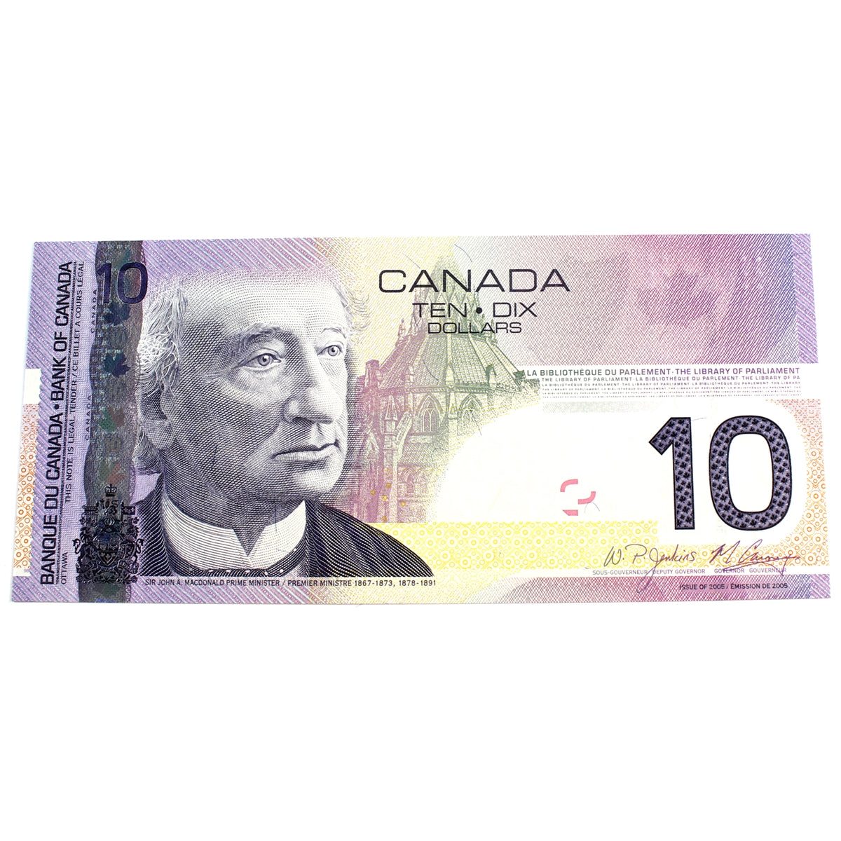 BC-68b 2008 Canada $10 Jenkins-Carney, BFH, CUNC