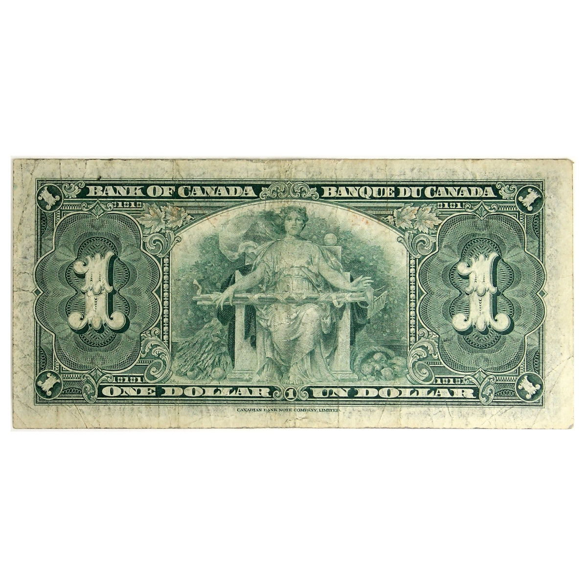 BC-21c 1937 Canada $1 Gordon-Towers, R/L, F