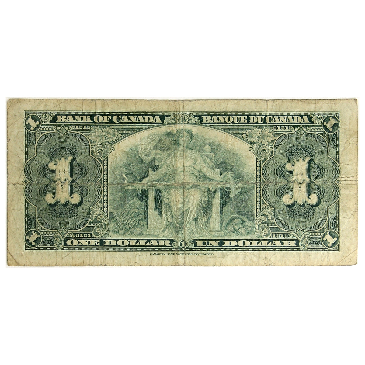 BC-21c 1937 Canada $1 Gordon-Towers, R/L, Circ