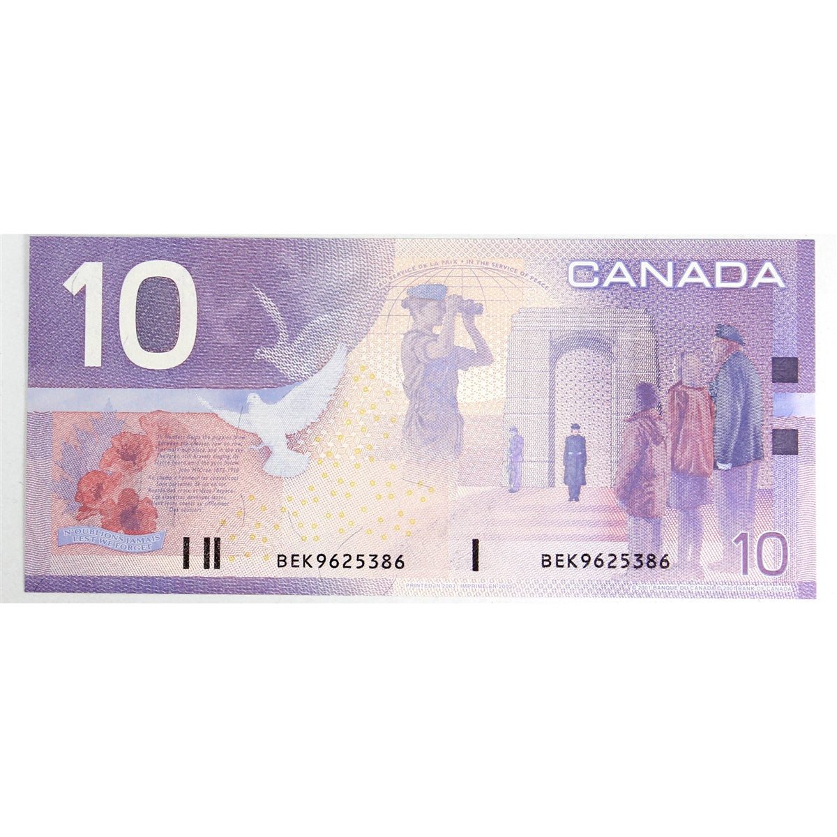 BC-63cA 2003 Canada $10 Jenkins-Dodge, BEK (9.495-9.675M), CUNC