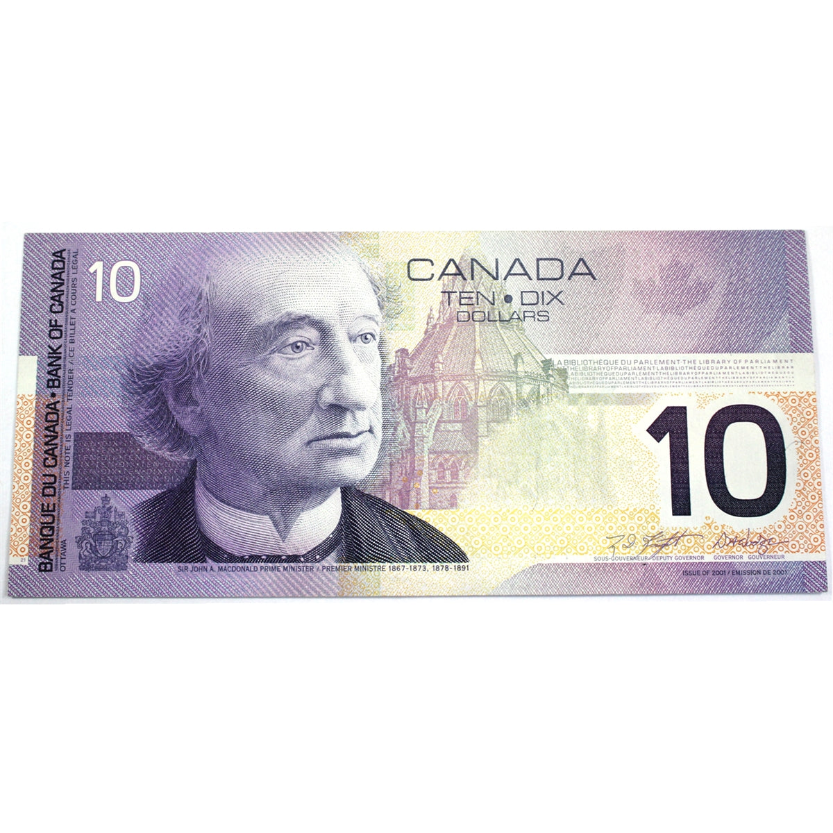 BC-63b 2002 Canada $10 Knight-Dodge, FEN, AU-UNC (AU55)