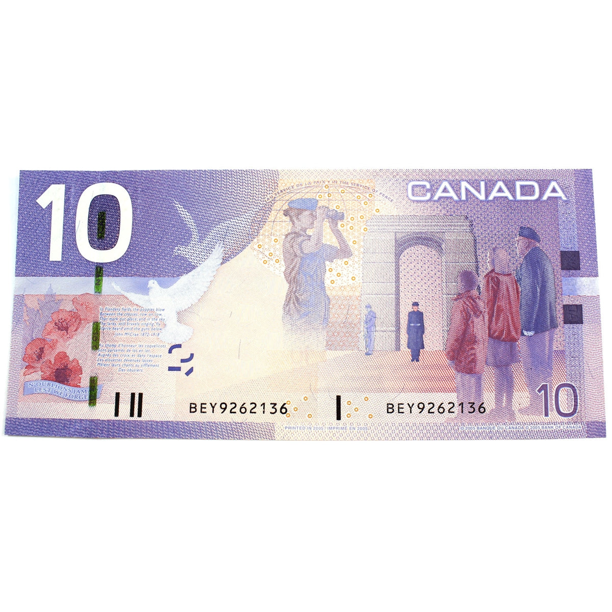 BC-68a 2004 Canada $10 Jenkins-Dodge, BEY, CUNC