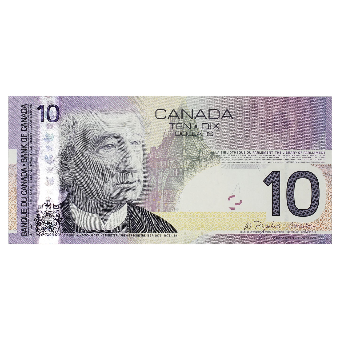 BC-68a 2007 Canada $10 Jenkins-Dodge, BTF, Choice Uncirculated (CUNC63)