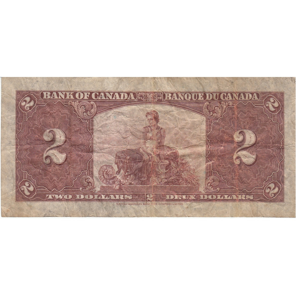 BC-22b 1937 Canada $2 Gordon-Towers, J/B, F-VF (F15)