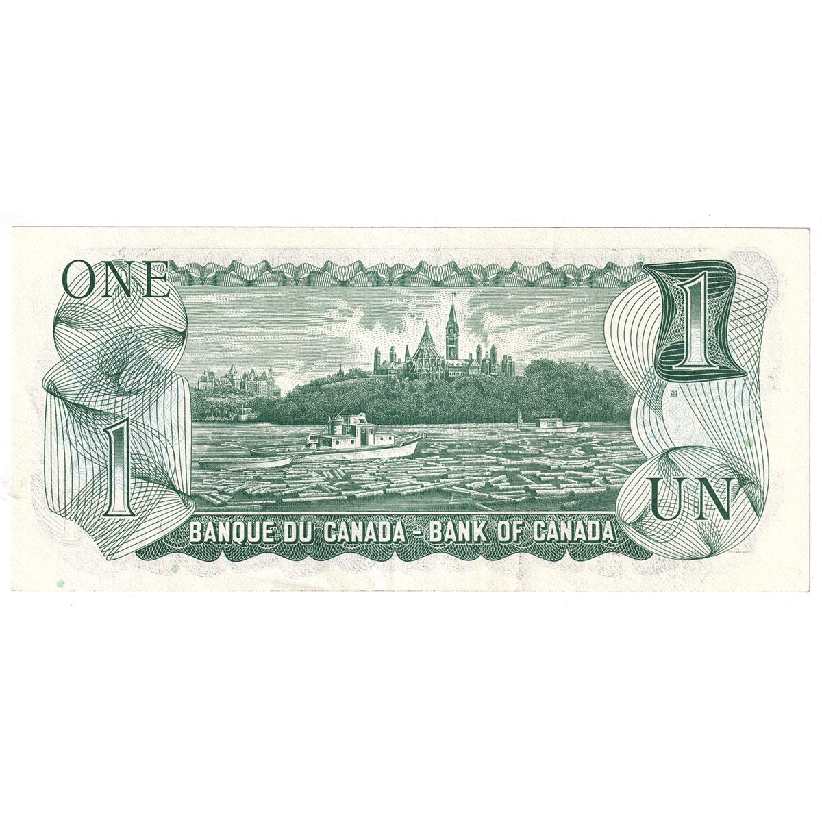 BC-46b 1973 Canada $1 Crow-Bouey, EAN, Extra Fine (EF40)