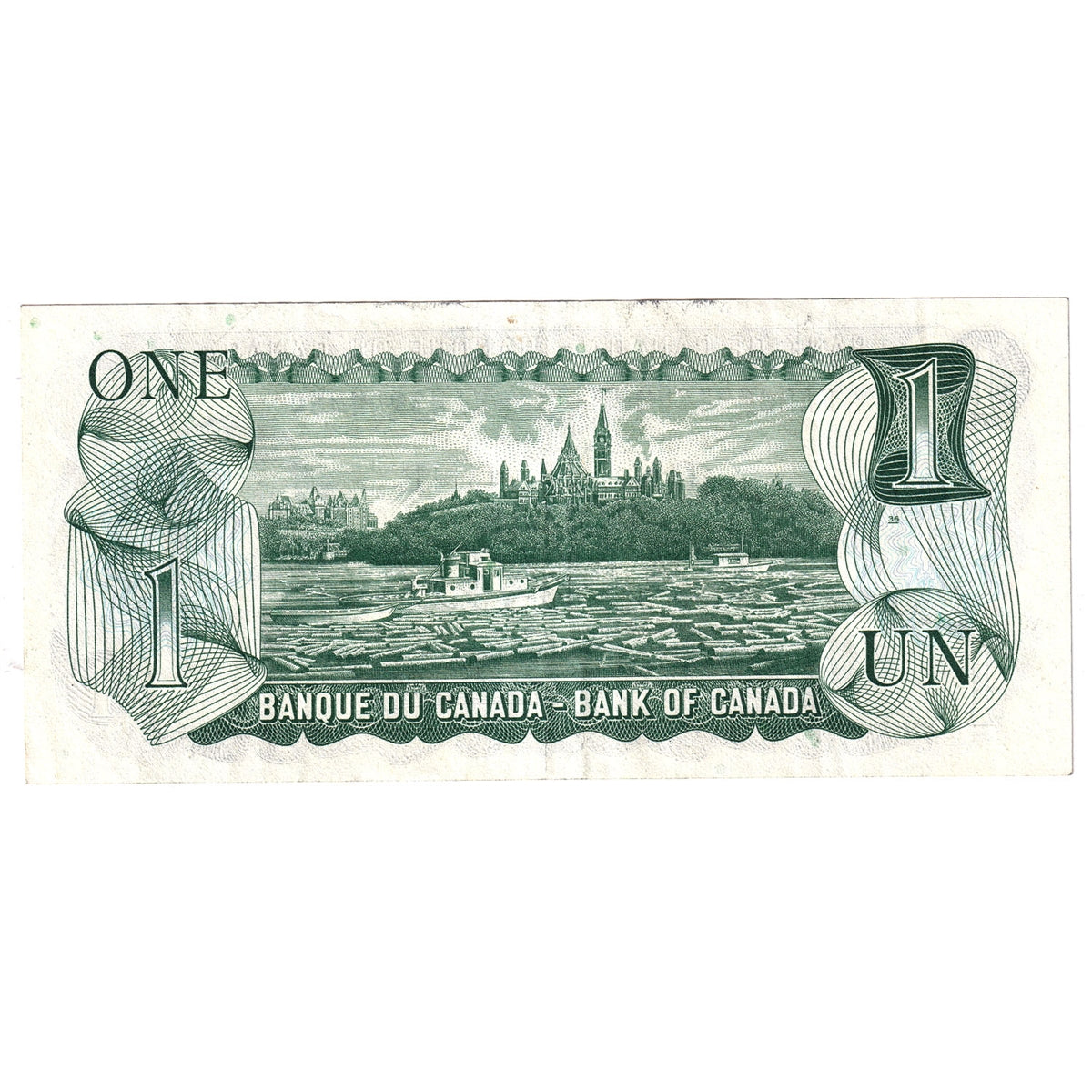 BC-46b 1973 Canada $1 Crow-Bouey, EAN, VF-EF (VF30)