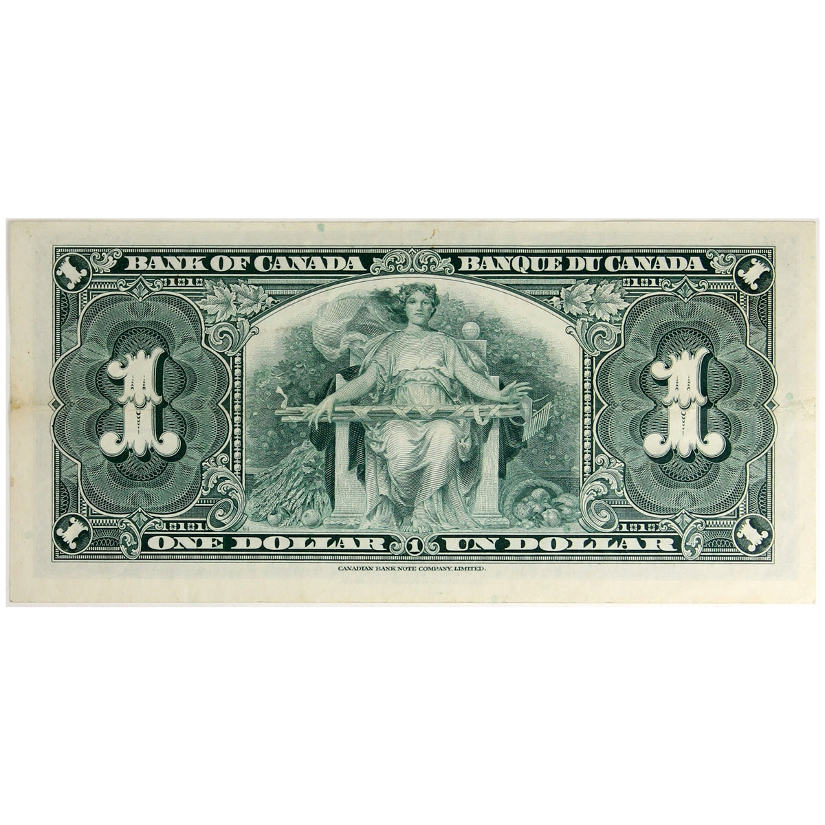 BC-21d 1937 Canada $1 Coyne-Towers, U/M, Extra Fine (EF40)