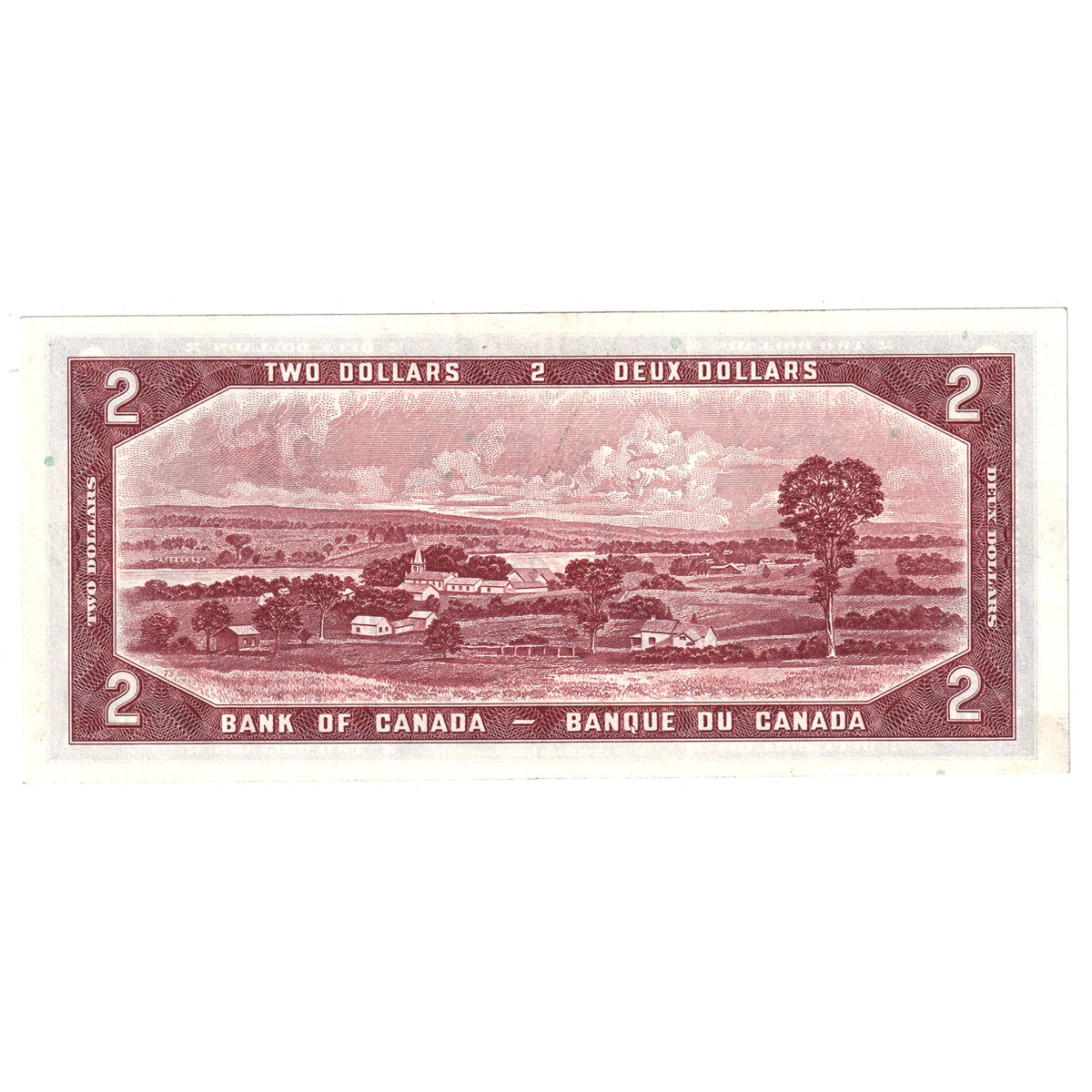 BC-38b 1954 Canada $2 Beattie-Rasminsky, G/R, VF-EF (VF30)