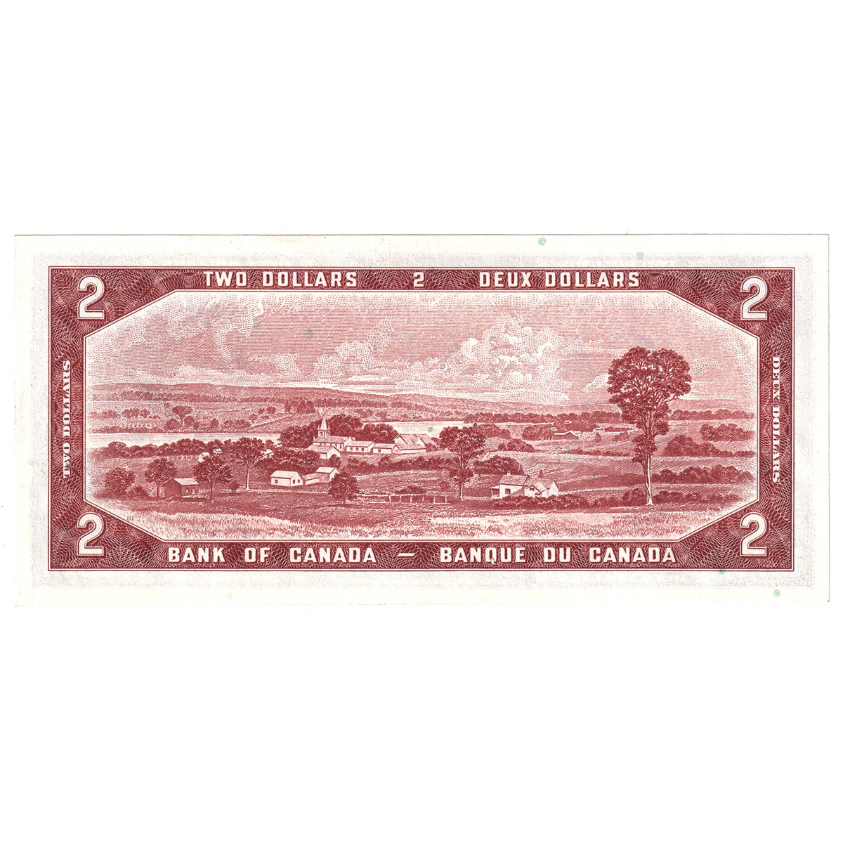BC-38b 1954 Canada $2 Beattie-Rasminsky, J/R, Almost Uncirculated (AU50)