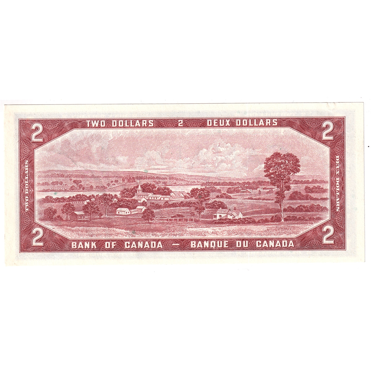 BC-38b 1954 Canada $2 Beattie-Rasminsky, S/U, AU-UNC (AU55)