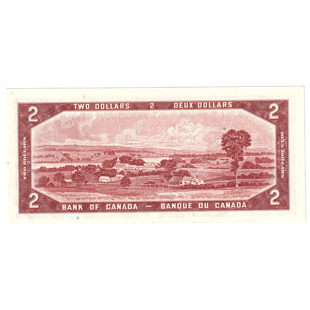 BC-38c 1954 Canada $2 Bouey-Rasminsky, K/G, AU-UNC (AU55)