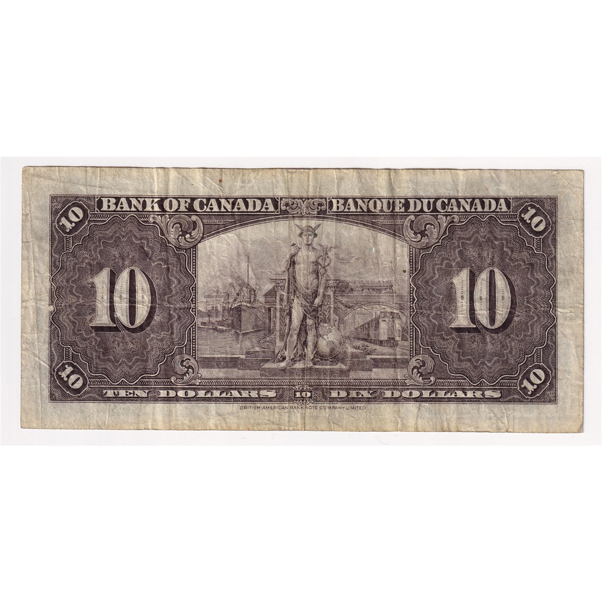 BC-24c 1937 Canada $10 Coyne-Towers, E/T, F