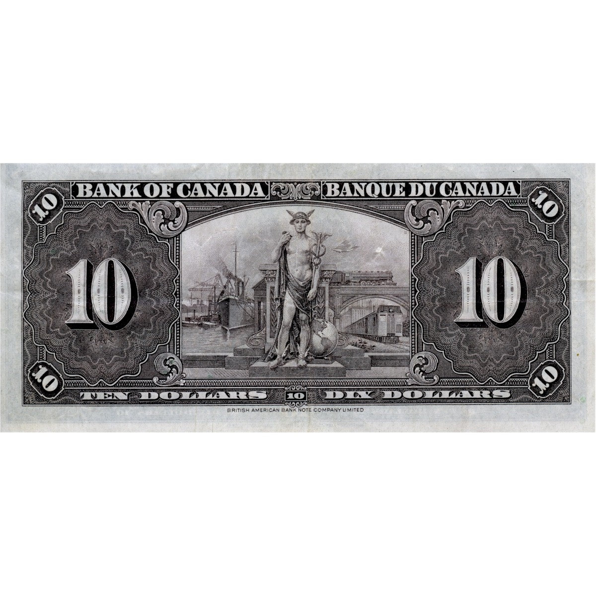 BC-24c 1937 Canada $10 Coyne-Towers, E/T, VF-EF