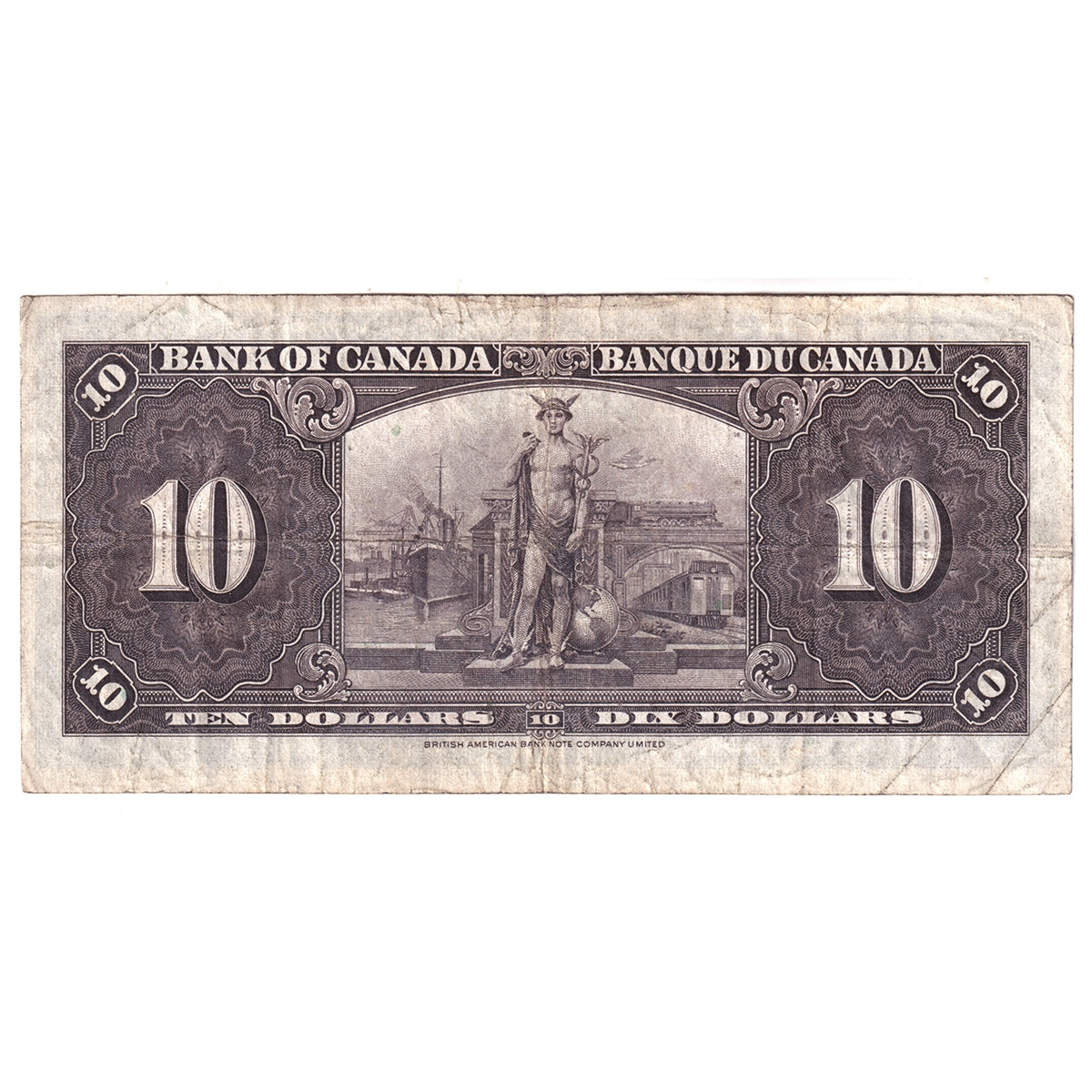 BC-24c 1937 Canada $10 Coyne-Towers, K/T, F