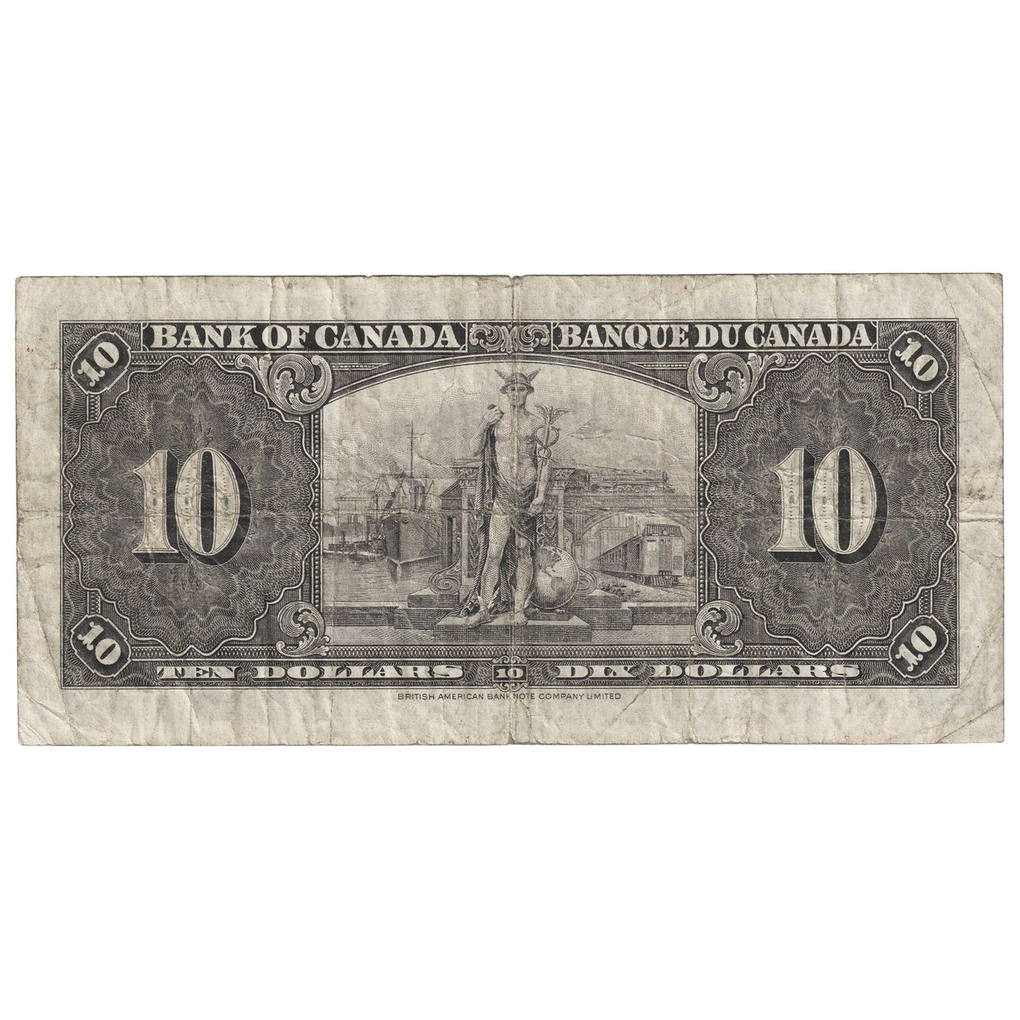 BC-24c 1937 Canada $10 Coyne-Towers, Z/D, Fine (F12)