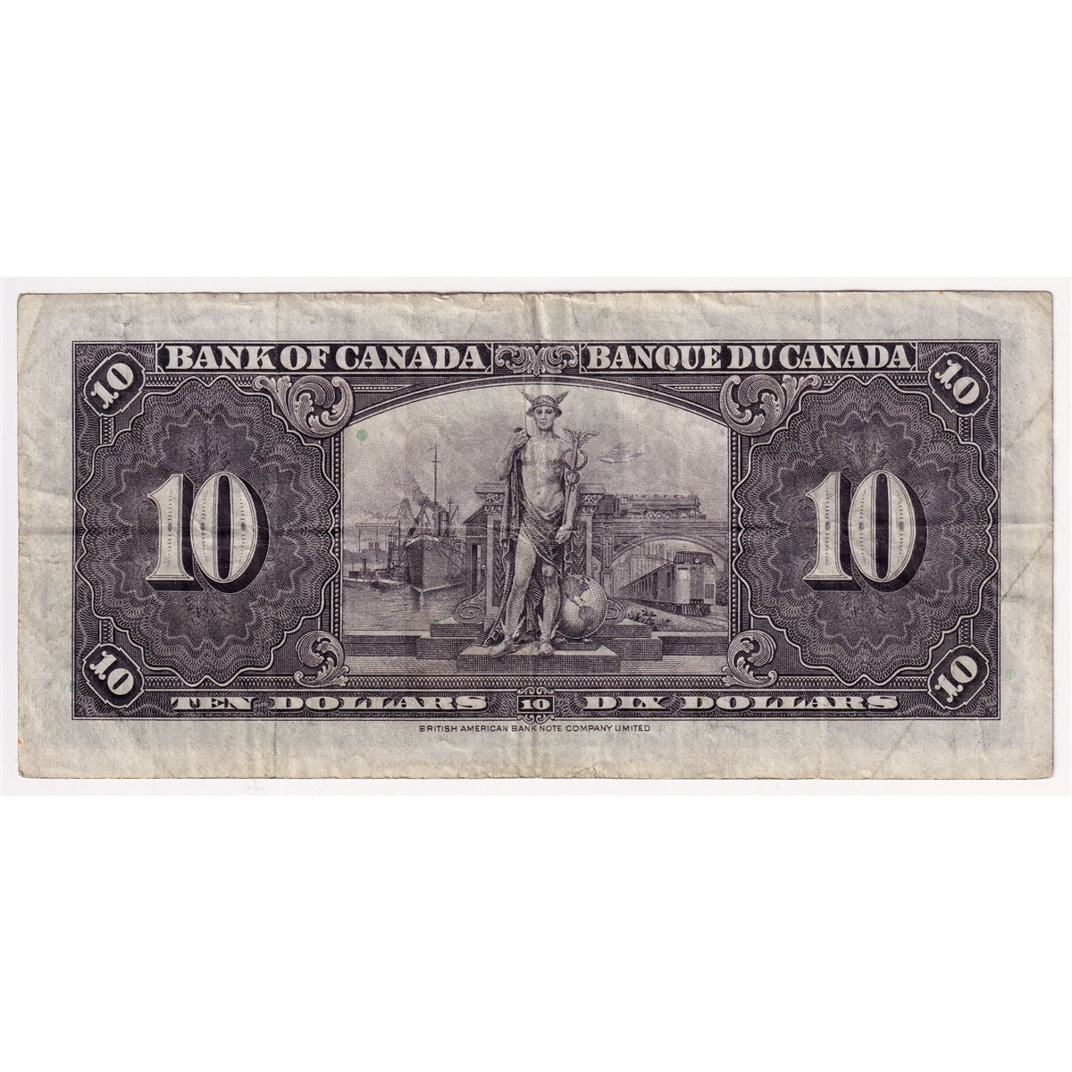 BC-24c 1937 Canada $10 Coyne-Towers, Z/D, F-VF